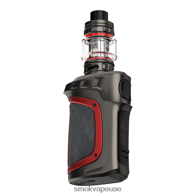 SMOK MAG-18 عدة 42V6DB70 SMOK vape mod UAE جلد أحمر رمادي