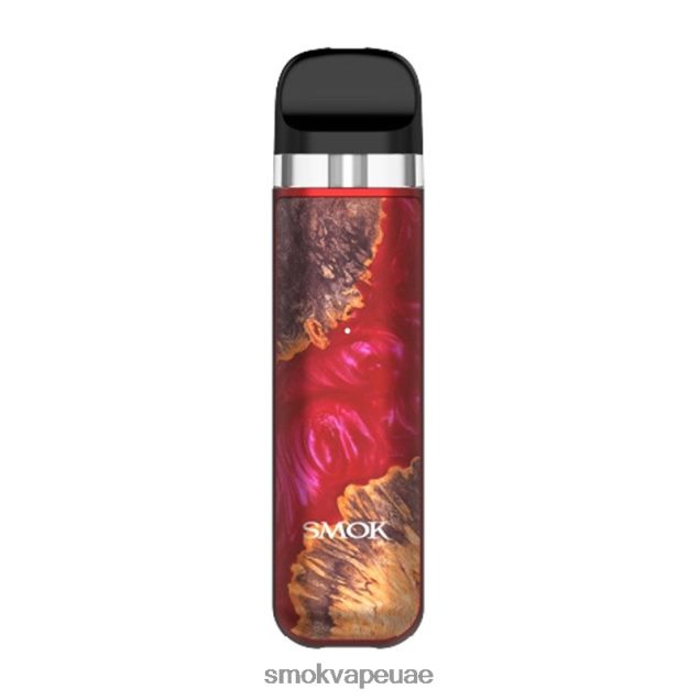 SMOK NOVO طقم 2x 42V6DB60 SMOK vape mod UAE خشب تثبيت أحمر
