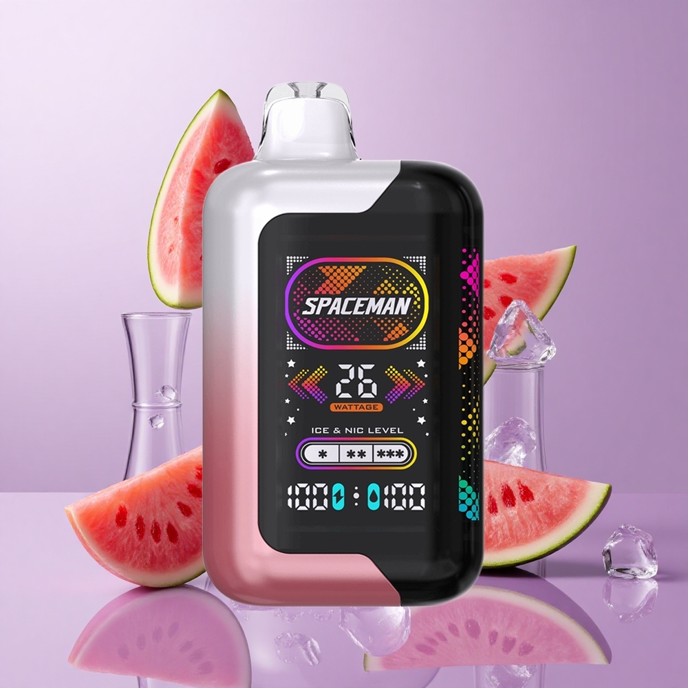 SMOK SPACEMAN SP40000 سيجارة إلكترونية بطارية 1000 مللي أمبير بطعم البطيخ المثلج