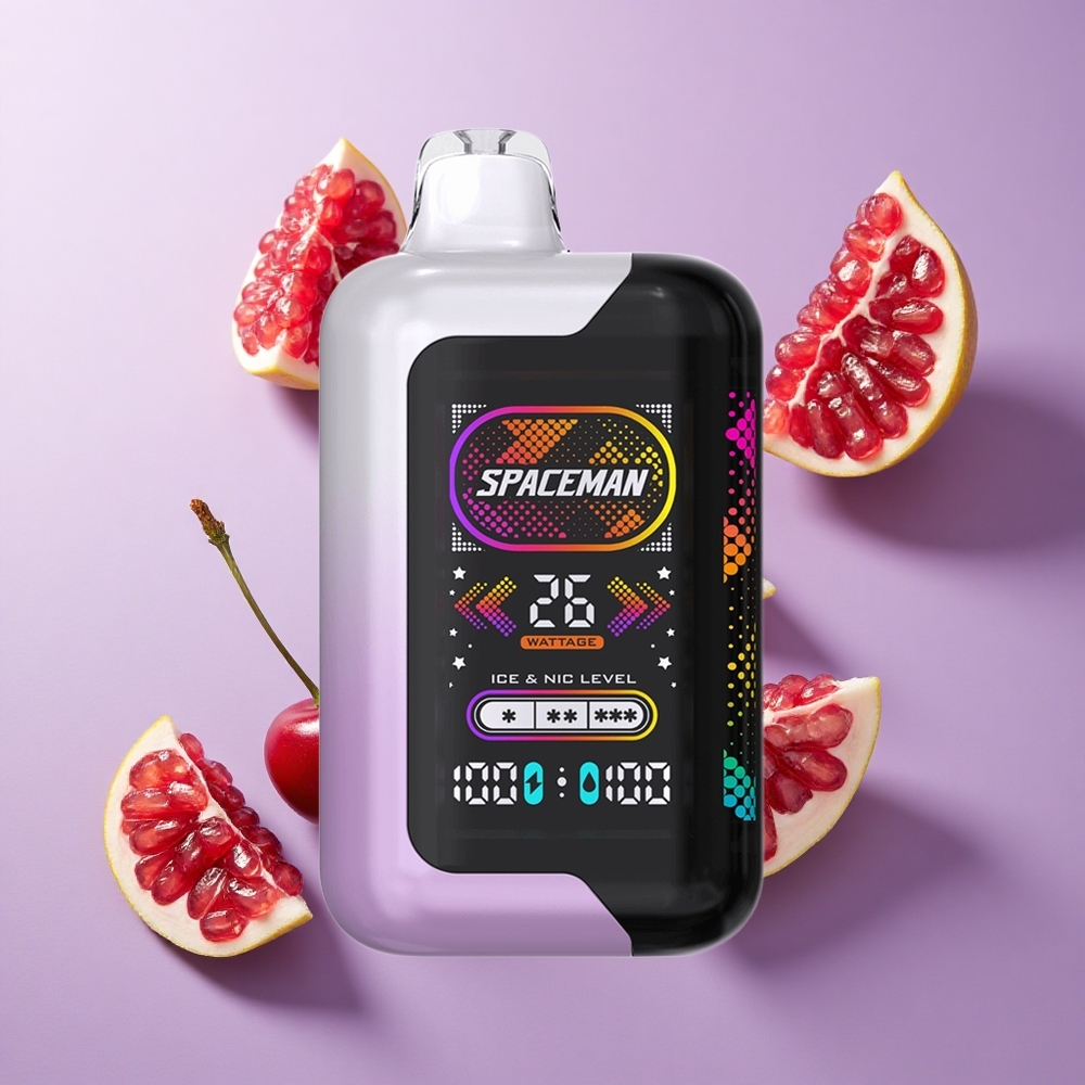 SMOK SPACEMAN SP40000 فان الشيشة الإلكترونية القابل للتصريف كرز ورمان بسعة 20 مل