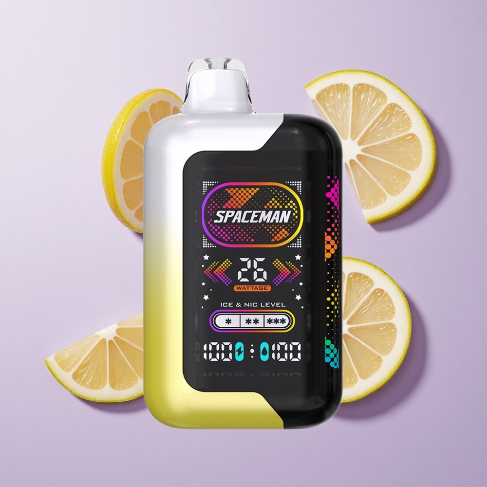 SMOK SPACEMAN SP40000 سيجارة إلكترونية للاستخدام مرة واحدة ليمون بوب شاشة 2.28 بوصة إل إي دي