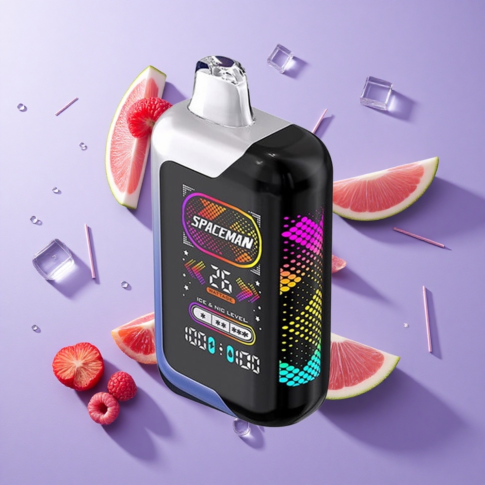 SMOK SPACEMAN SP40000 سيجارة إلكترونية قابلة للتصريف توت أزرق مثلج شاشة 2.28 بوصة LED فائقة الكبر