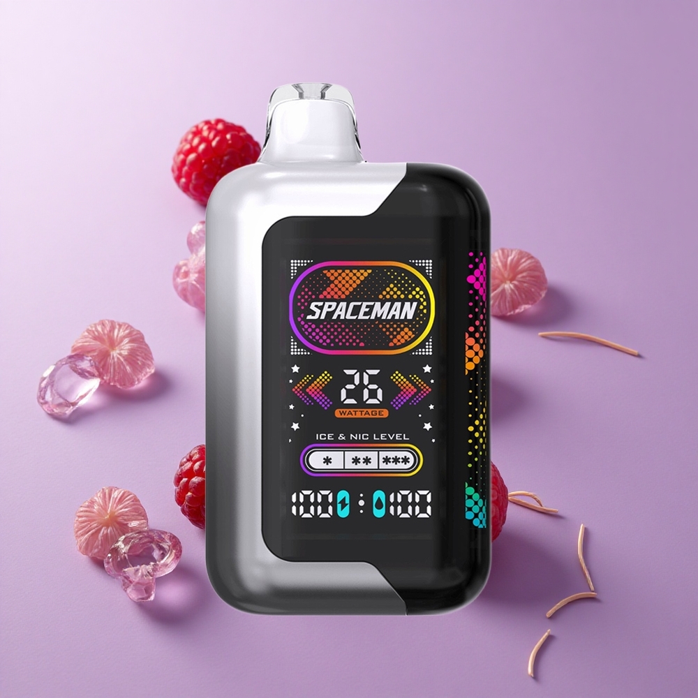 SMOK SPACEMAN SP40000 ڤيب للتخلص منه توت أسود-توت أحمر شاشة LED 2.28 بوصة فائقة الكبر