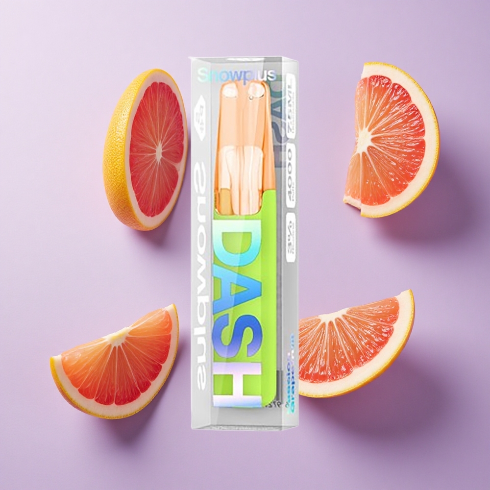 Snowplus Dash 4000 Puffs Disposable Device عنب الجريب فروت الشغوف سعة السائل الإلكتروني 7.5 مل