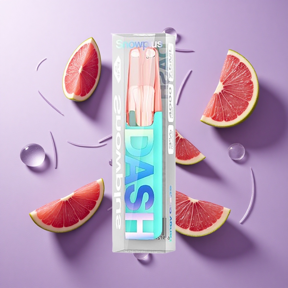 Snowplus Dash 4000 Puffs Disposable Device عنب لاذع سعة 7.5 مل