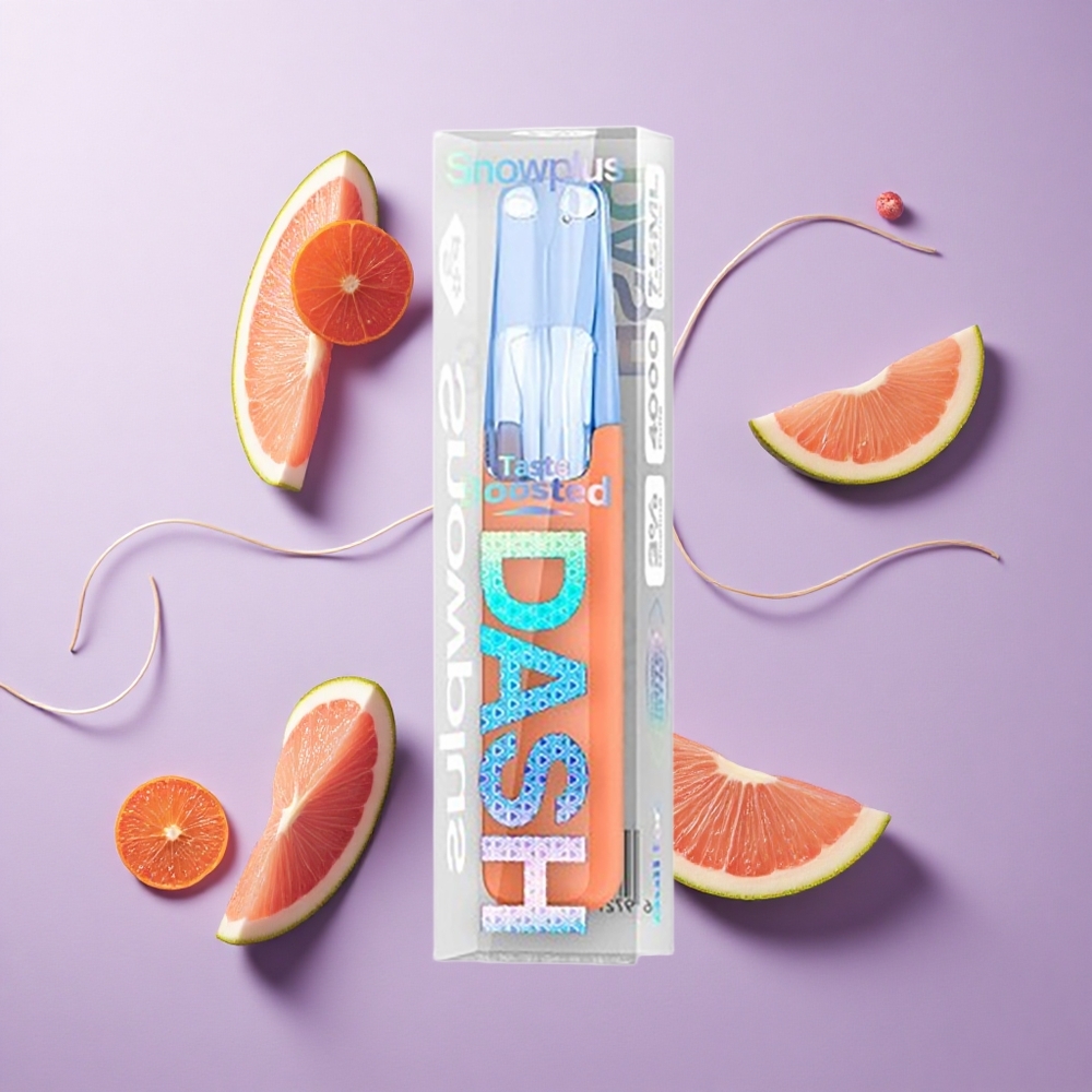 Snowplus Dash 4000 Puffs Disposable Device Bull Ice سعة البطارية: 530 مللي أمبير في الساعة
