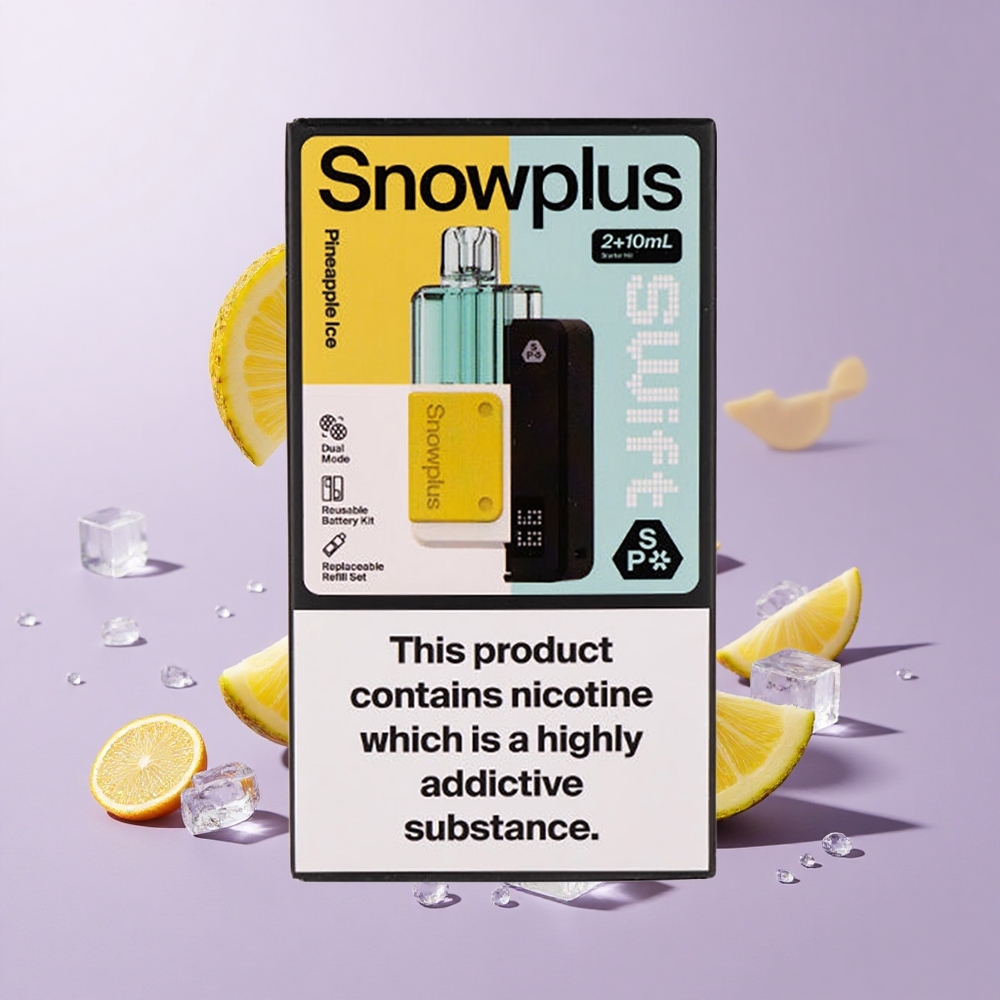 Snowplus Swift 5000 نفخة علبة باد مسبقة التعبئة أناناس مثلج سعة البطارية: 1000 مللي أمبير في الساعة