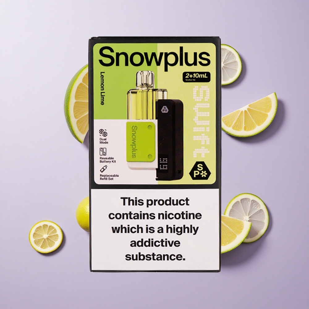 Snowplus Swift 5000 نفخة Prefilled Pod Kit ليمون لايم سعة البطارية: 1000 مللي أمبير في الساعة