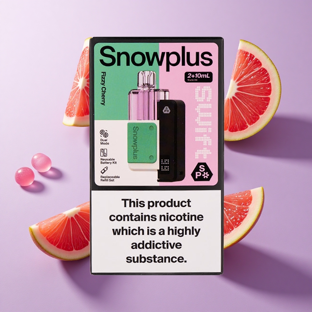 Snowplus Swift 5000 Puffs Prefilled Pod Kit كرز غازي سعة البطارية: 1000 مللي أمبير في الساعة