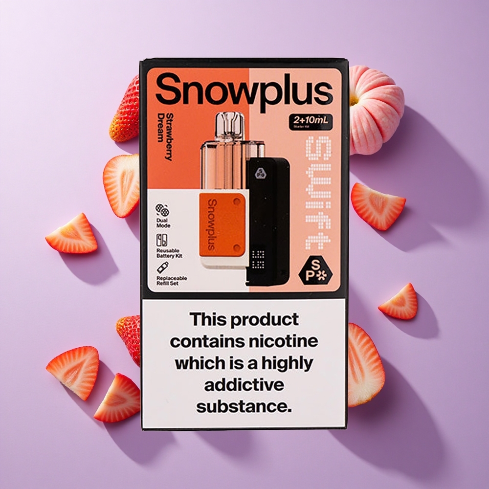 Snowplus Swift 5000 Puffs Prefilled Pod Kit حلم الفراولة سعة البطارية: 1000 مللي أمبير في الساعة