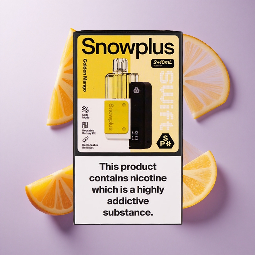 Snowplus Swift 5000 Puffs Prefilled Pod Kit مانجو ذهبي Dual Mesh