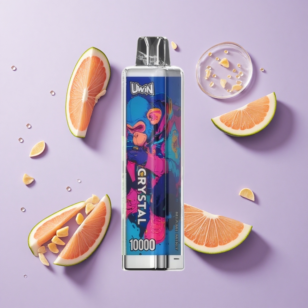 UWIN Crystal 10000 Puffs نعناع ميامي مع أضواء RGB