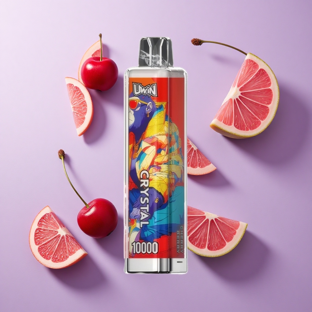 Uwin Crystal 10000 Puffs كرز توت إضاءات RGB