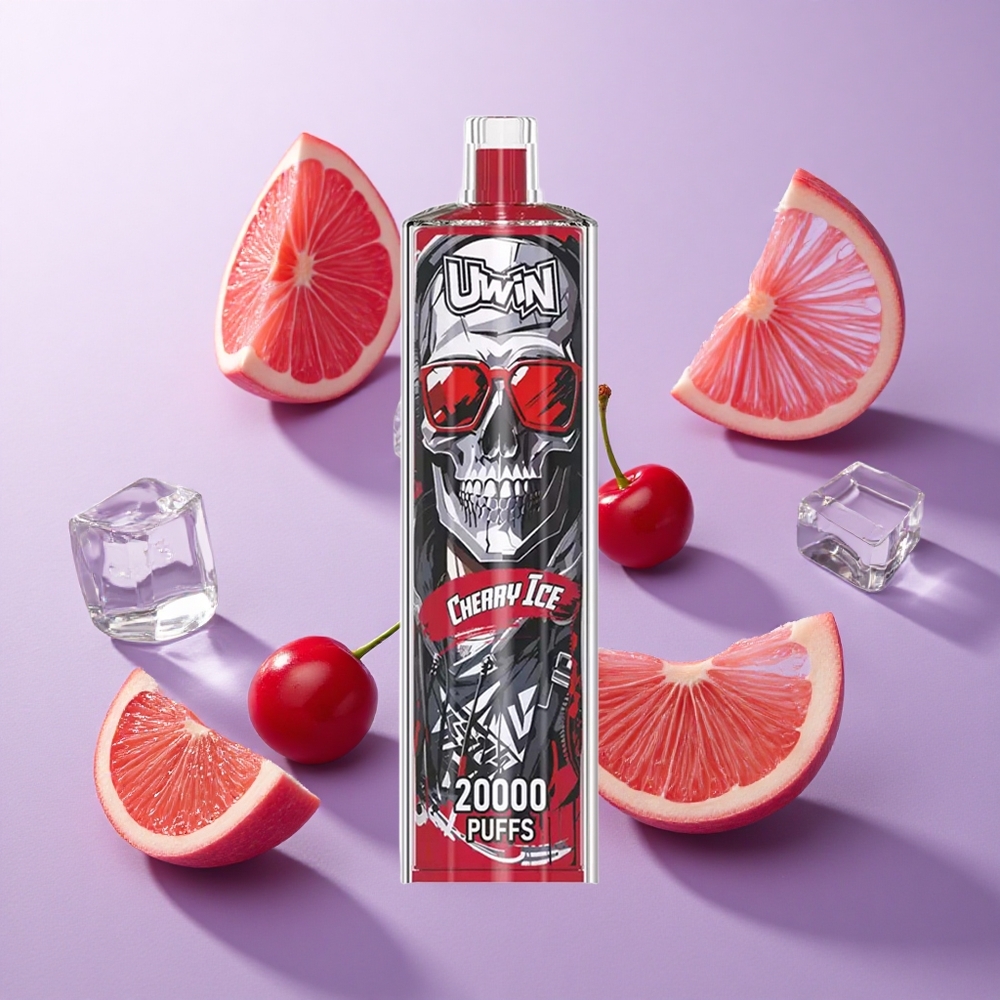 Uwin Shisha Hookah Crystal 20000 Puffs كرز جليدي 22 مل