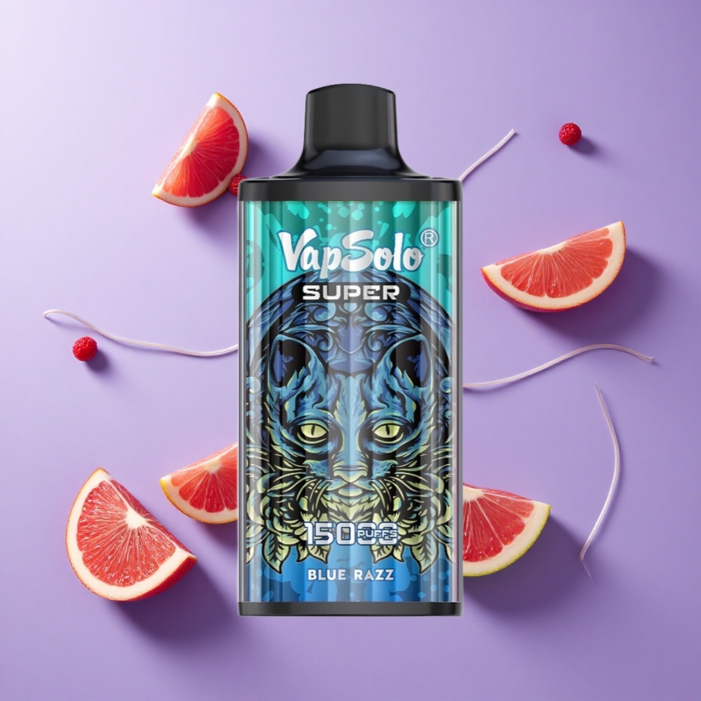 Vapsolo Super 15000 Puffs 40 ملليلتر توت أزرق