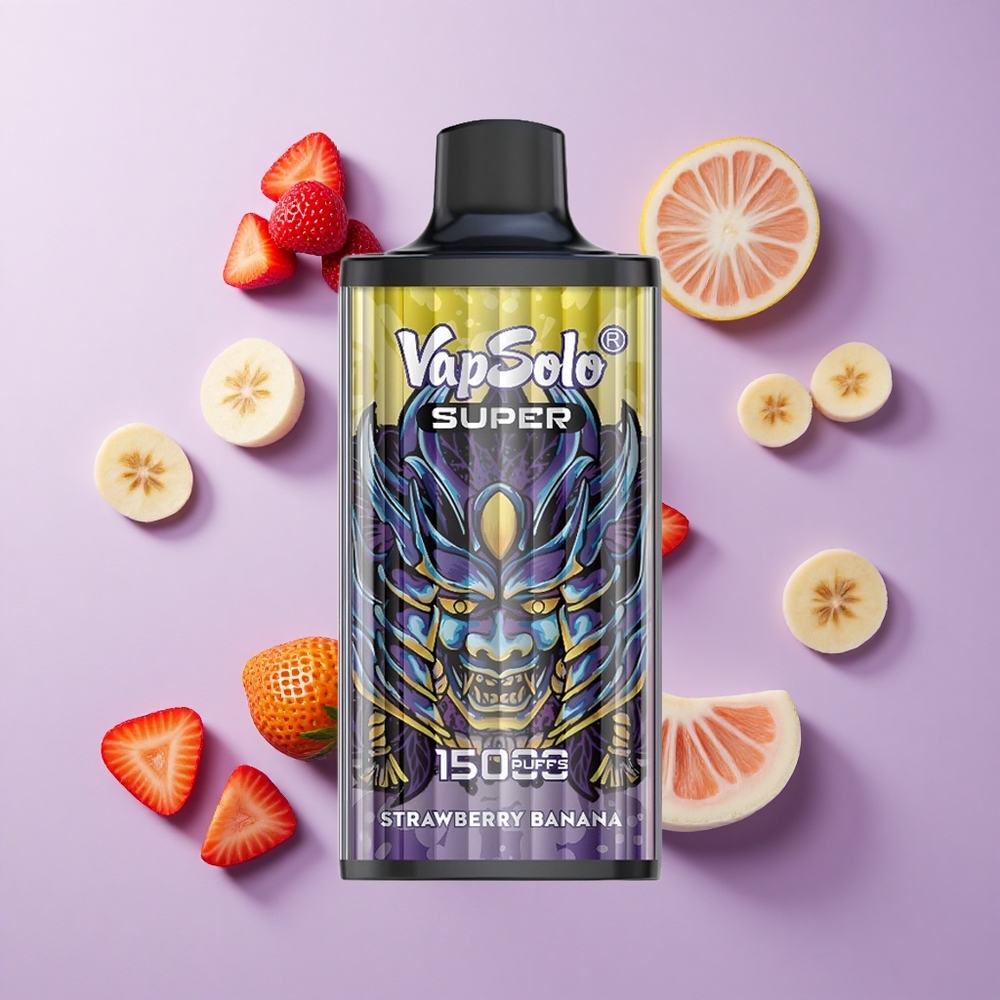 Vapsolo Super 15000 Puffs فراولة موز 40 مل