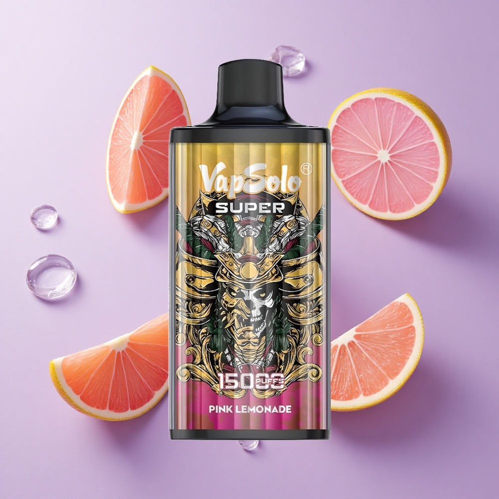Vapsolo Super 15000 Puffs سوبر عصير الليمون الوردي 40ml