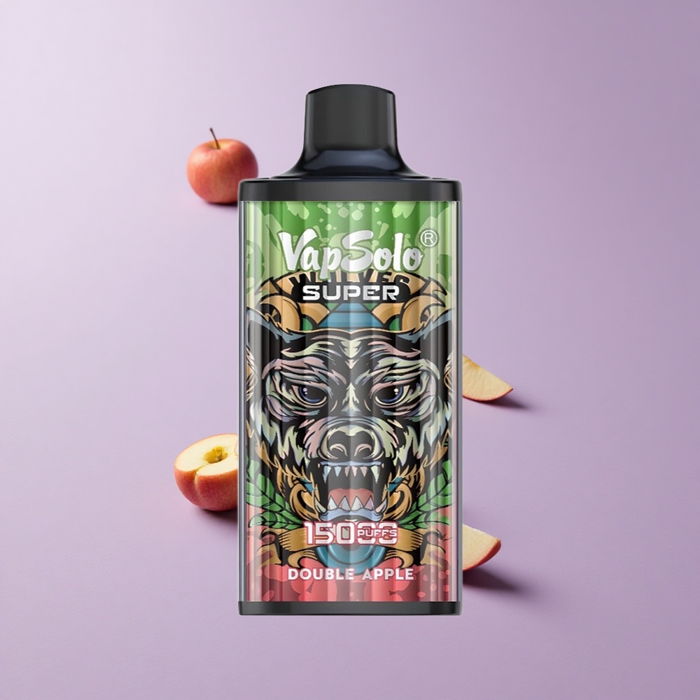 Vapsolo Super 15000 Puffs Double Apple تفاحتين سعة 40 مل