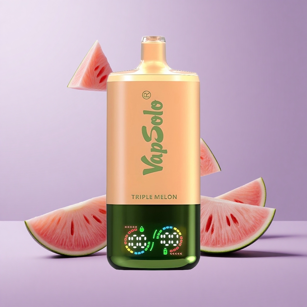 VapSolo Triple 30000 Puffs بطيخ ثلاثي شحن Type-C