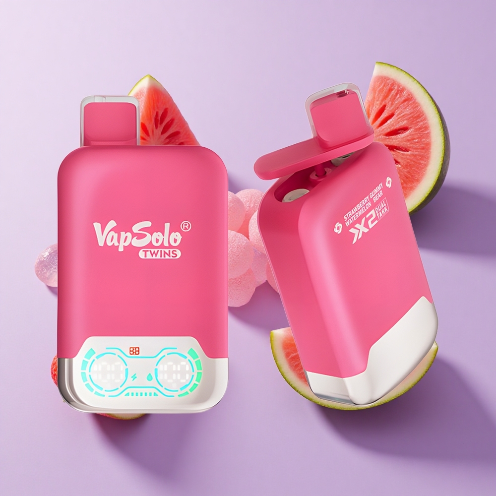 Vapsolo Twins 20000 Puffs ستروبيري بطيخ وعلك الدب 40 مل