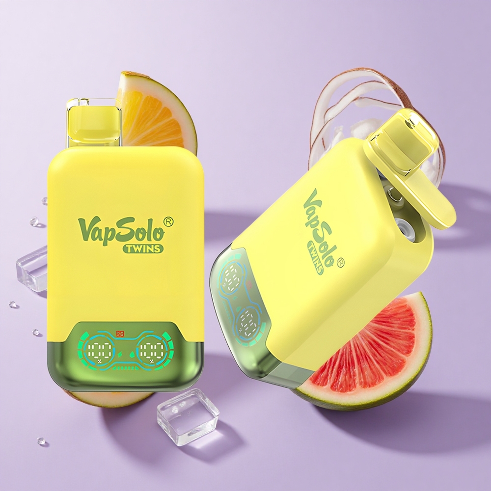 Vapsolo Twins 20000 Puffs أناناس جوز الهند و البطيخ مثلج نوع شحن: Type-C