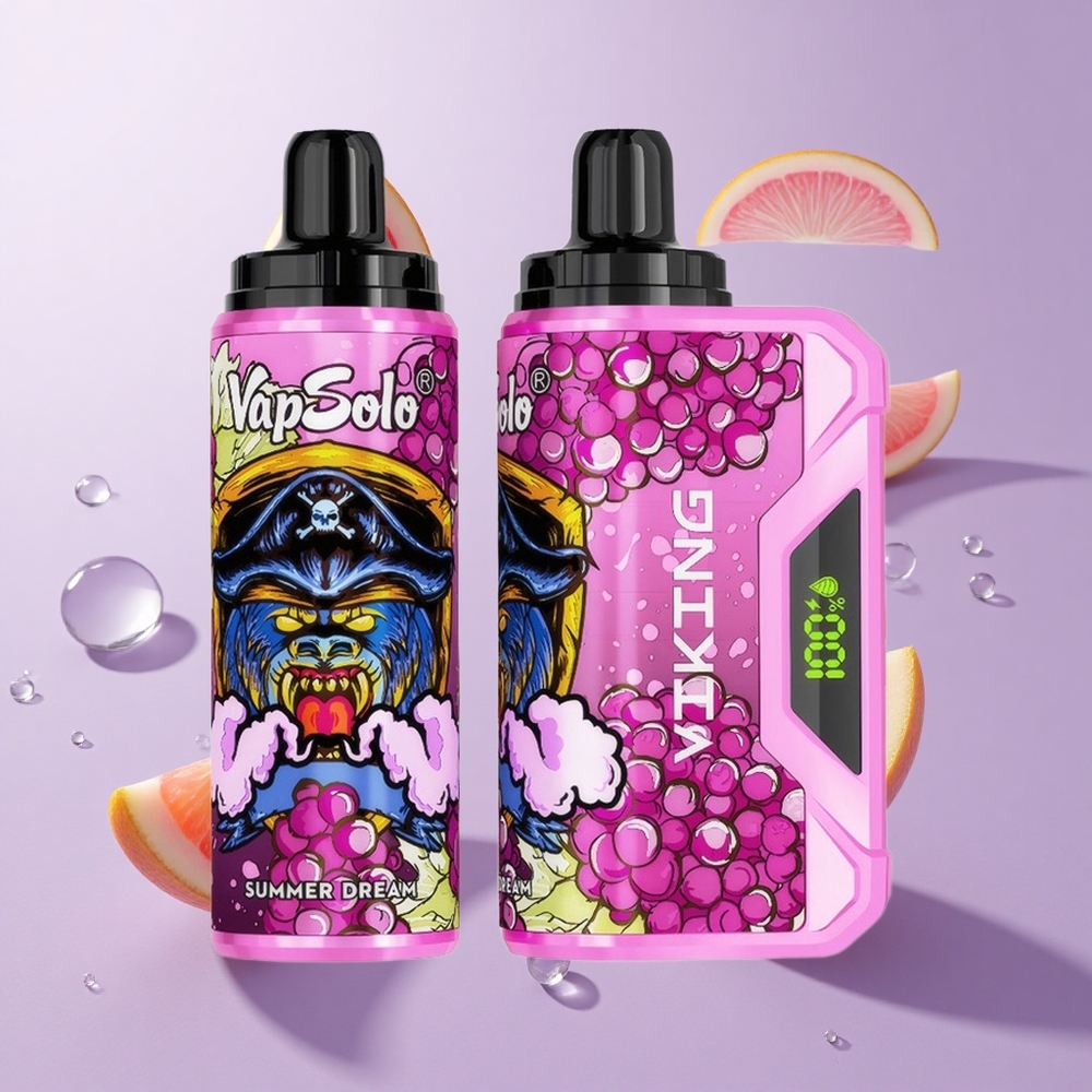 VapSolo VIKING 12000 نفخة سيجارة إلكترونية أحادية الاستخدام حلم صيفي شاشة عرض