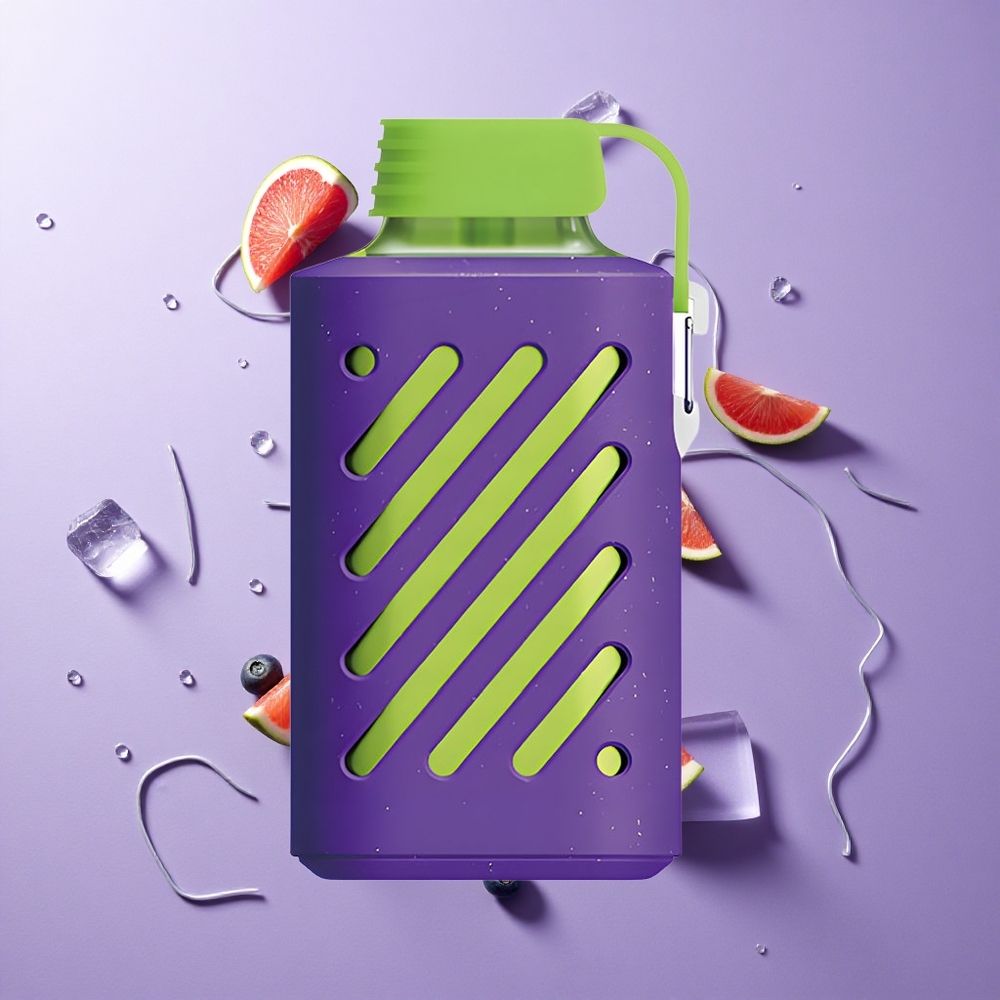 VOZOL GEAR 10000 تبخيرة للتخلص منها توت أزرق مثلج بسعة سائل 20 مل
