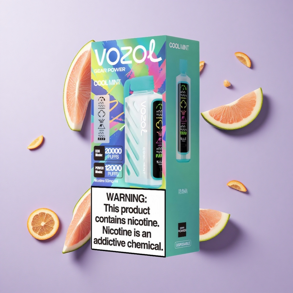 VOZOL Gear Power 20000 Puffs سجارة إلكترونية عبوة مسبقة 20 مل نعناع منعش