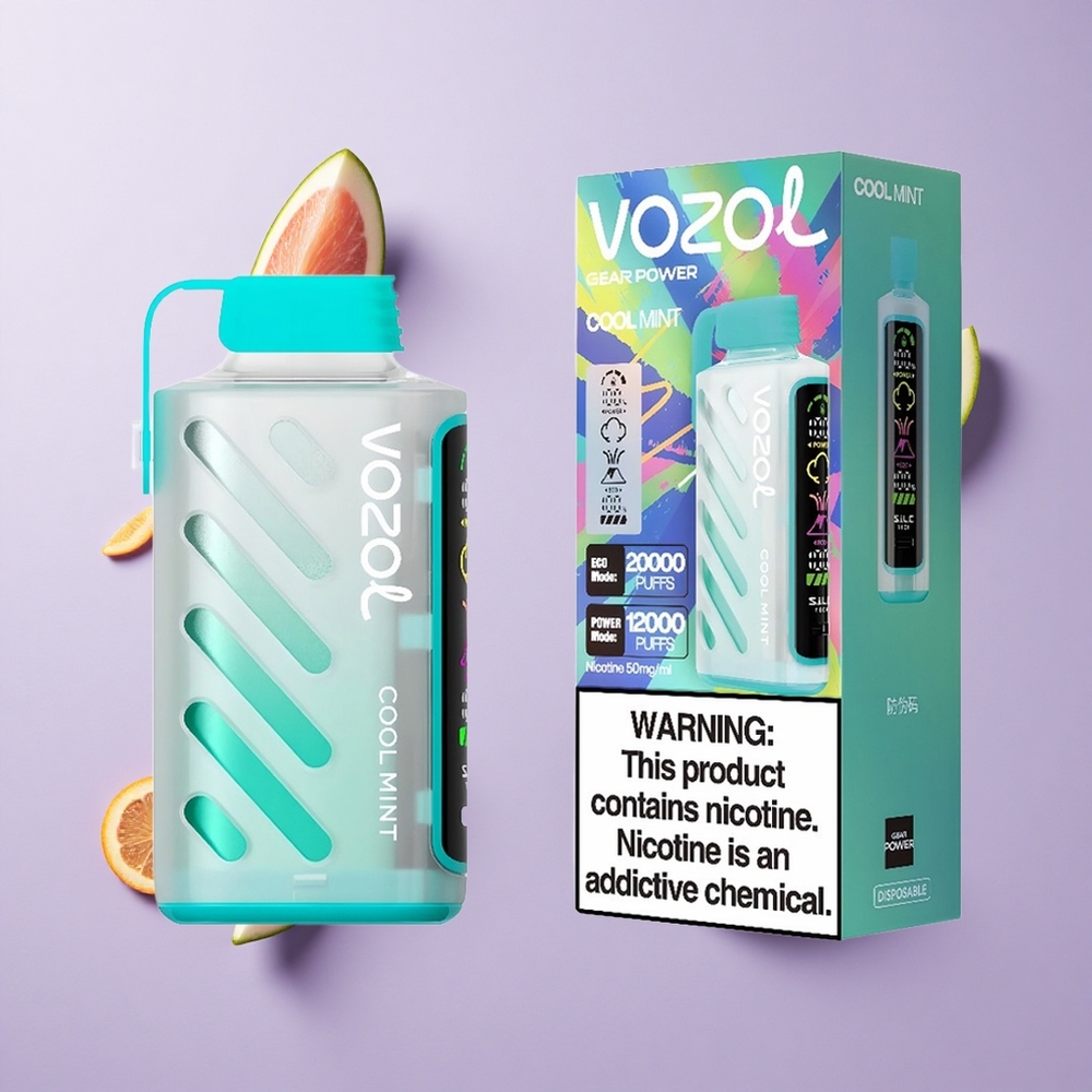 VOZOL Gear Power 20000 Puffs سجارة إلكترونية عبوة مسبقة 20 مل نعناع منعش