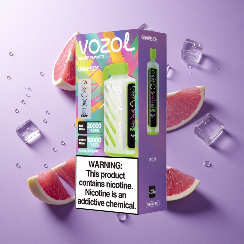VOZOL Gear Power 20000 Puffs سائل مسبق التعبئة 20 مل جراب آيس عنب