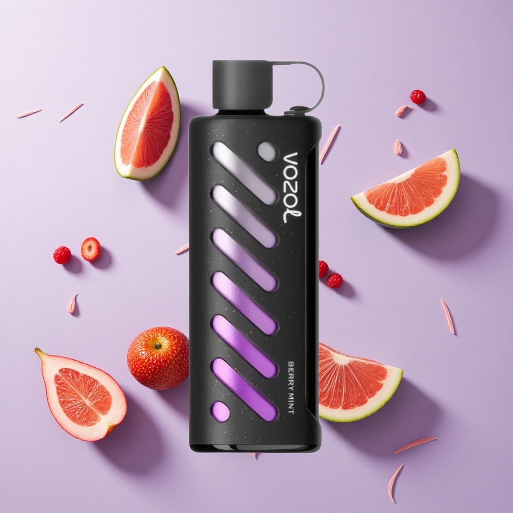 VOZOL Gear Shisha 25000 Puffs نعناع التوت سعة البطارية: 1000 ملي أمبير في الساعة