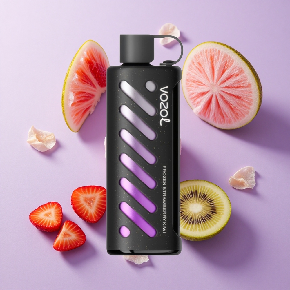 VOZOL Gear Shisha 25000 Puffs فراولة مجمدة و كيوي سعة البطارية: 1000 مللي أمبير في الساعة