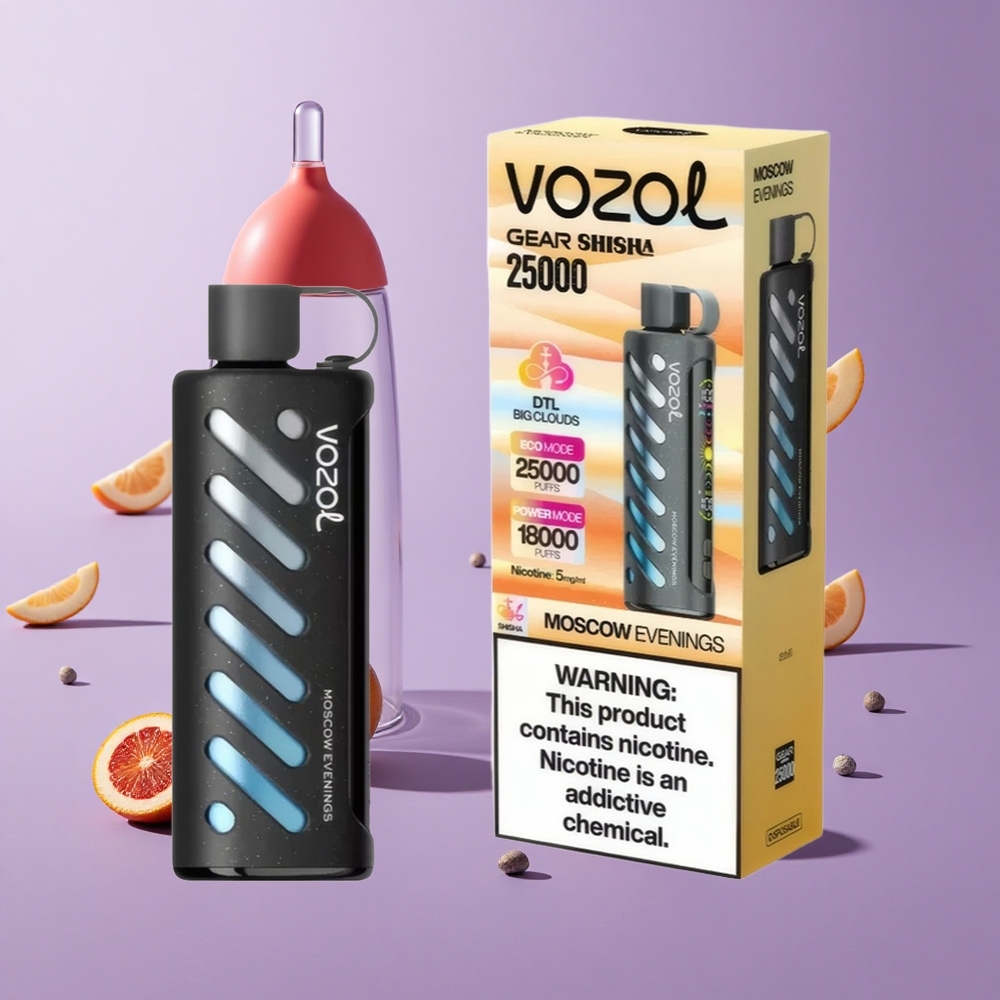VOZOL Gear Shisha 25000 Puffs مساءات موسكو 30 نكهة لذيذة