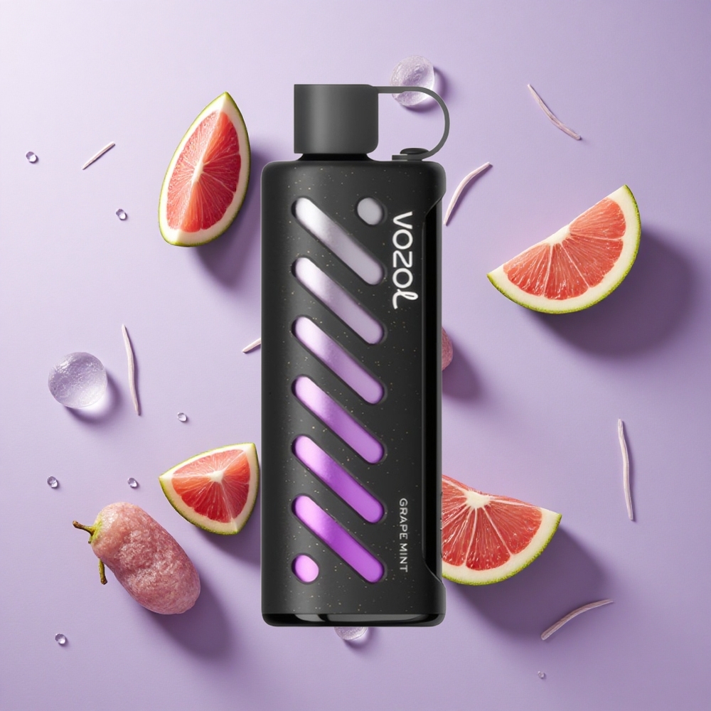 VOZOL Gear Shisha 25000 Puffs نعناع عنب تقنيات S.i.L.C ثنائية الشبكة