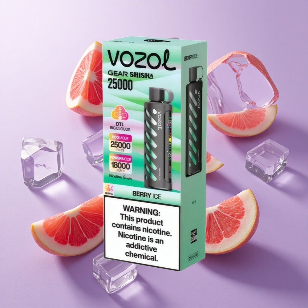 VOZOL Gear Shisha 25000 Puffs توت مثلج S.i.L.C Tech