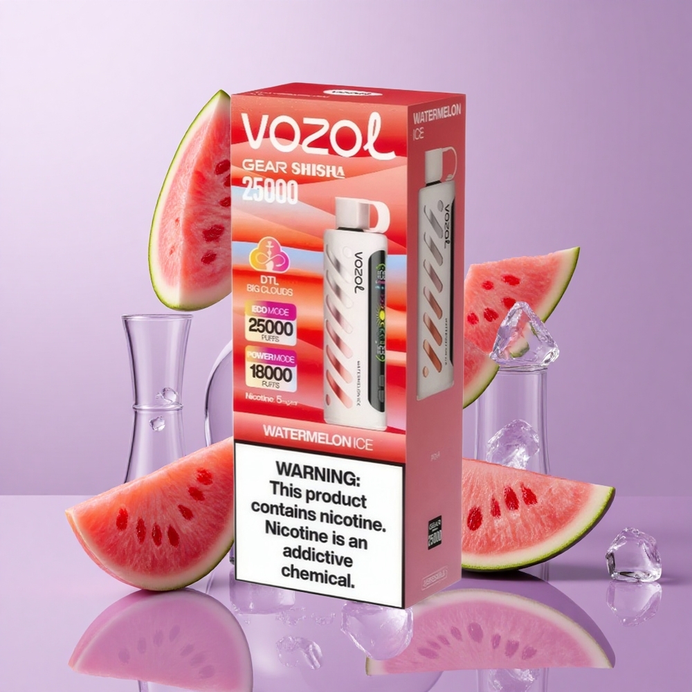 VOZOL Gear Shisha 25000 Puffs بطيخ مثلج تقنية S.i.L.C Tech