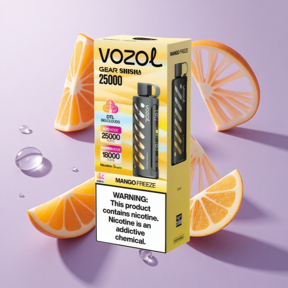 VOZOL Gear Shisha 25000 نفخة مانجو فريز تقنية S.i.L.C
