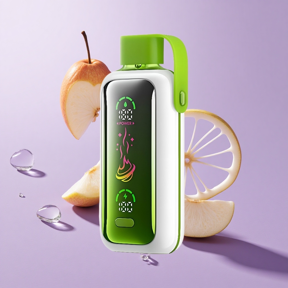 VOZOL Star 20000 Puffs فاكهة التفاح المزدوجة مثلج شاشة HD 2.2 بوصة مرآة