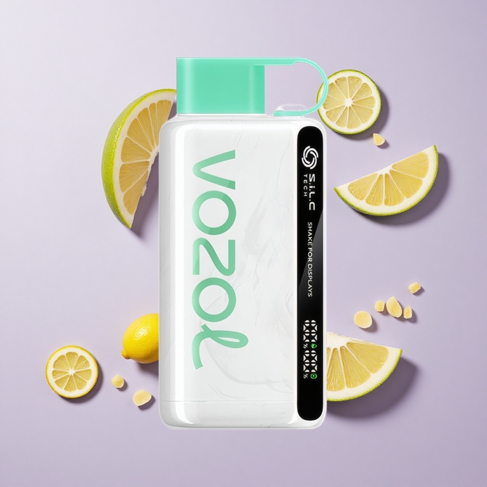 VOZOL STAR 9000/12000 سيجارة إلكترونية عبوة ليمون نعناع بشاشة اهتزاز