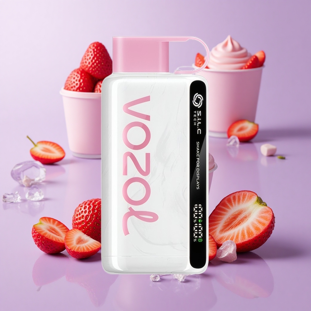 VOZOL STAR 9000/12000 ستروبيري آيس كريم شاكر للعرض