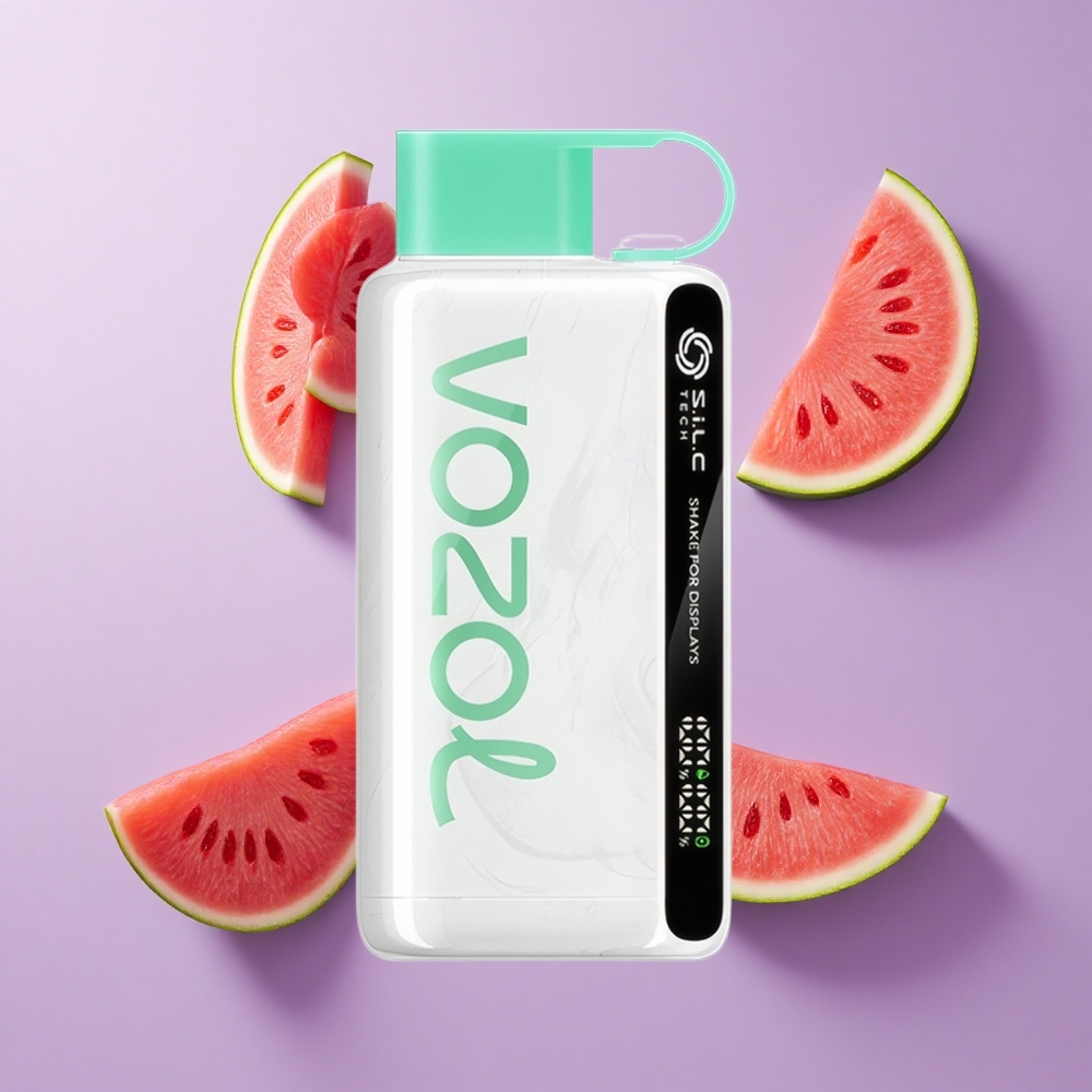 VOZOL STAR 9000/12000 سيجارة إلكترونية بطعم بطيخ وعلكة مع تقنية S.i.L.C TECH
