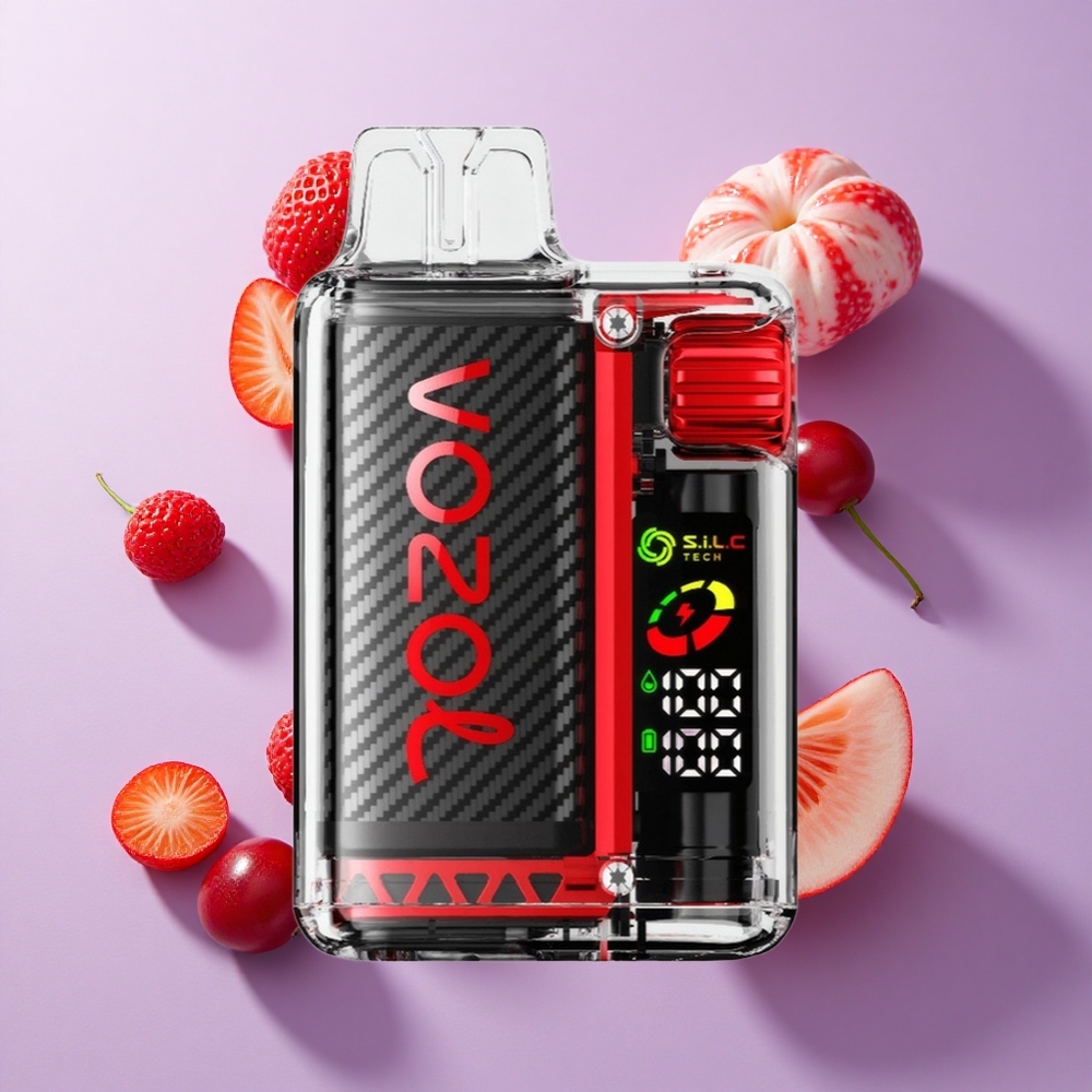 VOZOL Vista 20000 Puffs فراولة توت كرز شاشة OLED